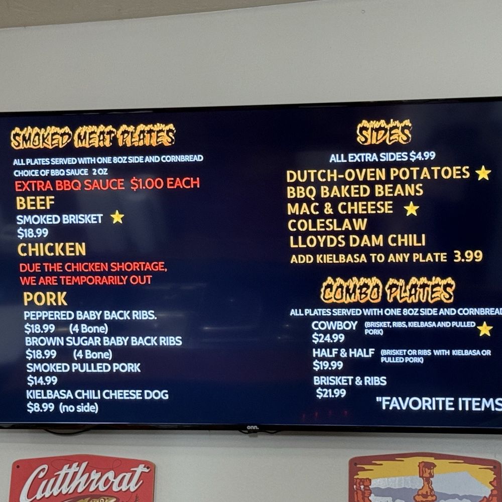 Giff’s Barbecue - Menu. - Barbeque Near Me - Kanab, Utah Giff’s Barbecue - Menu. - Barbeque Near Me - Kanab, Utah
