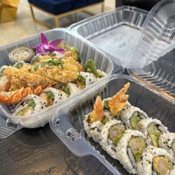 Nakama Sushi Thai - Lobster Bomb Roll and Shrimp Tempura Roll