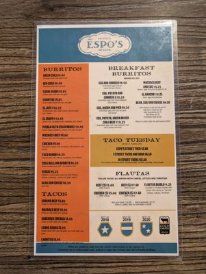 Menu photo 4 Espos Mexican Food Chandler, AZ Menu photo 4 Espos Mexican Food Chandler, AZ