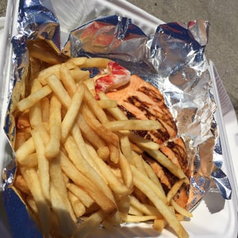 The Barnacle Restaurant - Grilled salmon with fries to go - Seafood Near Me - Marblehead, Massachusetts The Barnacle Restaurant - Grilled salmon with fries to go - Seafood Near Me - Marblehead, Massachusetts