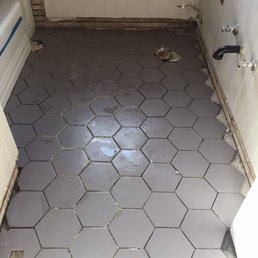 Tile from Import Tile. Hexatile in matte gris