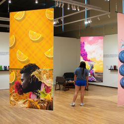 Ewing Gallery of Art + Architecture - installation of "Audacious Black Freedom Dreams" Fall 2023