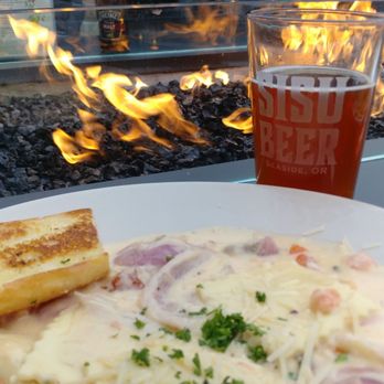 Finn's Fish House - Salmon and cheese ravioli - Seafood Near Me - Seaside, Oregon