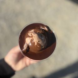 Supreme Soft Serve - Homemade hot fudge on chocolate