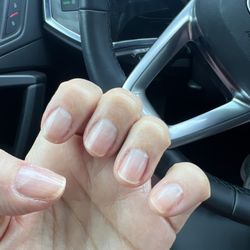 Beverly Nail Salon - No French tips, only cut the middle finger nail way too short.