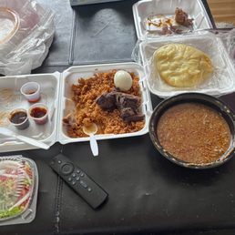 Banku with Okra Stew