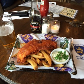Brit's Pub - Fish (1 piece) and chips - Pubs Near Me - Minneapolis, Minnesota Brit's Pub - Fish (1 piece) and chips - Pubs Near Me - Minneapolis, Minnesota
