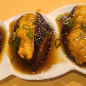 Emperor Seafood Restaurant 帝皇御宴 - Stuffed Eggplants - Dim Sum Near Me - Flushing, New York Emperor Seafood Restaurant 帝皇御宴 - Stuffed Eggplants - Dim Sum Near Me - Flushing, New York