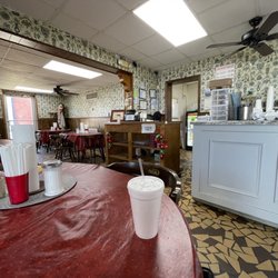 Peggy's Restaurant - Dining area and check-out counter
