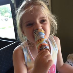 Stoughton Sweet Shoppe - Willow having a safe Orange push-up!