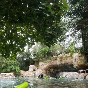Discovery Cove - Floating down the Lazy River - Amusement Parks Near Me - Orlando, Florida