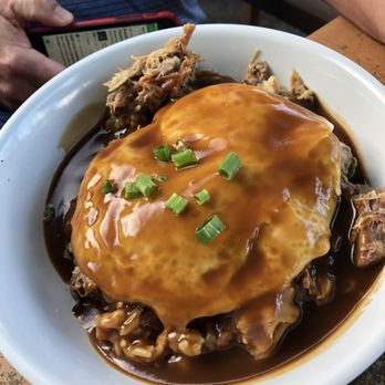 Kihei Caffe - Kalua Pork Loco Moco - Hawaiian Near Me - Kihei, Hawaii