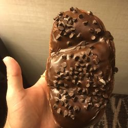 Foster's Donuts - Chocolate chip donut is huge.