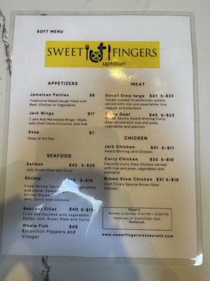 Menu photo 1 Sweet Fingers Oakland, CA