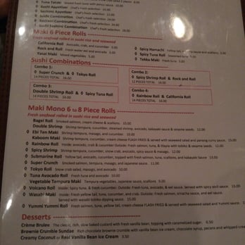 Surin 280 - Sushi menu - Thai Near Me - Birmingham, Alabama