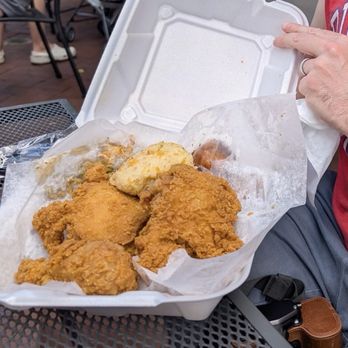 Chicken Box - Dark chicken with a biscuit - Chicken Shop Near Me - Savannah, Georgia Chicken Box - Dark chicken with a biscuit - Chicken Shop Near Me - Savannah, Georgia