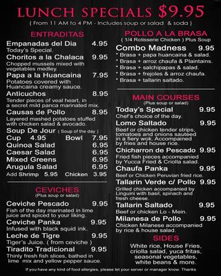 Menu photo 6 Panka Peruvian Bistro Port Chester, NY
