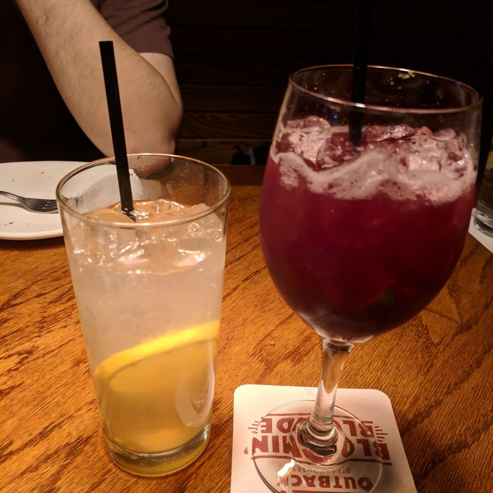 Outback Steakhouse - The sangria on the right was delicious! - Steakhouses Near Me - Middletown, New York