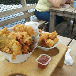 Deep fried oysters and fries Deep fried oysters and fries