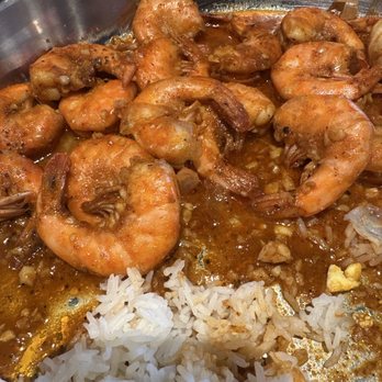 Grab A Crab - Spicy Grab a Crab house sauce shrimp with side of white rice - Seafood Near Me - Baldwin Park, California Grab A Crab - Spicy Grab a Crab house sauce shrimp with side of white rice - Seafood Near Me - Baldwin Park, California