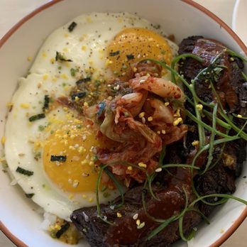 The Peached Tortilla - Korean Steak & Eggs Bowl* ** - Asian Fusion Near Me - Austin, Texas