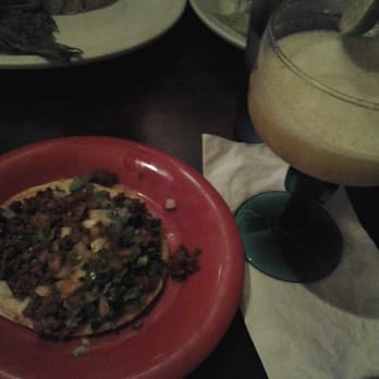 Tacos Matamoros - Chorizo taco (delicious) and Mango Margarita (strong and tart but no mango taste..) - Mexican Near Me - Brooklyn, New York Tacos Matamoros - Chorizo taco (delicious) and Mango Margarita (strong and tart but no mango taste..) - Mexican Near Me - Brooklyn, New York
