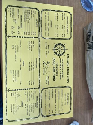 Menu photo 6 England Fish & Chips Long Beach, CA Menu photo 6 England Fish & Chips Long Beach, CA