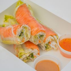 Slurp Taiyaki & Ramen - Salmon Spring Rolls