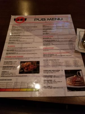 Menu photo 1 PT's Pub Las Vegas, NV Menu photo 1 PT's Pub Las Vegas, NV
