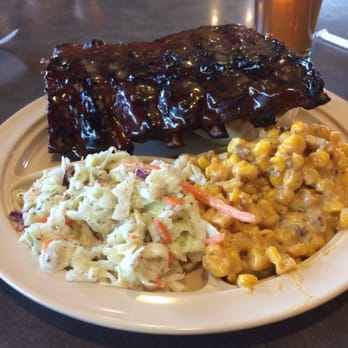 Whole Hog Cafe - Ribs with the cheesy corn and cole slaw - Barbeque Near Me - Springfield, Missouri Whole Hog Cafe - Ribs with the cheesy corn and cole slaw - Barbeque Near Me - Springfield, Missouri