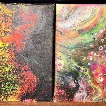Black Cat Art Studio - My daughters blacklight paint pours - Paint & Sip Near Me - Sioux Falls, South Dakota Black Cat Art Studio - My daughters blacklight paint pours - Paint & Sip Near Me - Sioux Falls, South Dakota