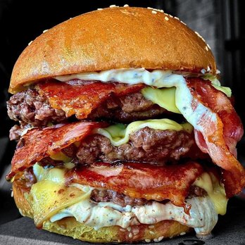 Five Guys - The Ultimate Bomb Burger!  A Jeff Hom Creation. - Burgers Near Me - Vacaville, California