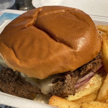 The Patty Wagon - a hamburger and fries in a styrofoam container - Chicken Wings Near Me - Marietta, Georgia The Patty Wagon - a hamburger and fries in a styrofoam container - Chicken Wings Near Me - Marietta, Georgia