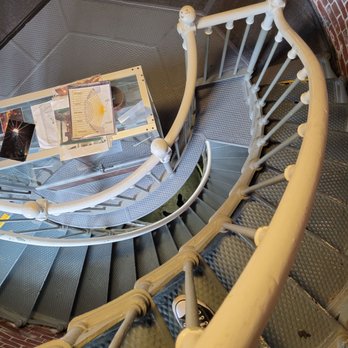 Umpqua River Lighthouse Museum - The stairs, third landing. - Museums Near Me - Winchester Bay, Oregon