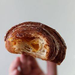 Chatime - Cross-section of my molten egg yolk croissant