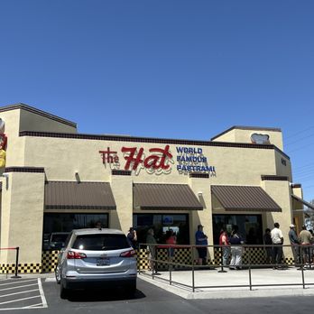 The Hat - Outside - waiting to enter. - Burgers Near Me - Las Vegas, Nevada The Hat - Outside - waiting to enter. - Burgers Near Me - Las Vegas, Nevada