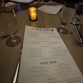 Crush - Menu - Lounges Near Me - Las Vegas, Nevada
