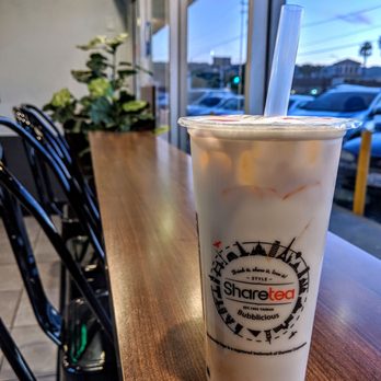 Sharetea - Green milk tea - Bubble Tea Near Me - Torrance, California Sharetea - Green milk tea - Bubble Tea Near Me - Torrance, California