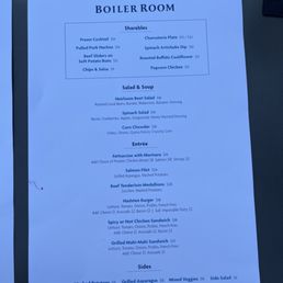 Food menu. I'm thinking beef medallions. Stay tuned for review, new spot.