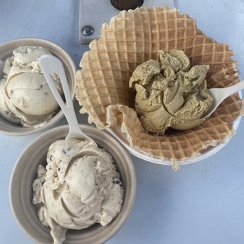 The Scoop - Vermont Maple Walnut, Vermont Maple Heath Bar, and Pistachio - Ice Cream & Frozen Yogurt Near Me - Shelburne, Vermont