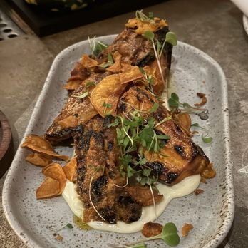 Suerte - Sweet potato with some sort of spicy garlic aioli - Mexican Near Me - Austin, Texas