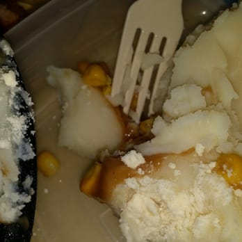 KFC - Dry potato powder in the mash potato bowl - Fast Food Near Me - Waukesha, Wisconsin KFC - Dry potato powder in the mash potato bowl - Fast Food Near Me - Waukesha, Wisconsin