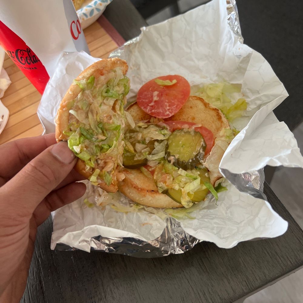 Forgot the burger patty!!!