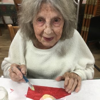 Lakeside Manor - My mom working on an art project.  A lasting, beautiful gift she left me. - Assisted Living Facilities Near Me - Lakeside, California
