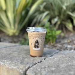 Seven Seas Roasting - Iced Thin Mint Latte! seasonal special!