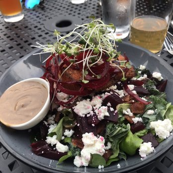 Addie Camp - Beet and goat cheese salad with salmon - Wine Bars Near Me - Soldotna, Alaska Addie Camp - Beet and goat cheese salad with salmon - Wine Bars Near Me - Soldotna, Alaska