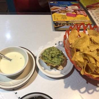 La Hacienda de Benton - Cheese dip chips and guacamole. - Mexican Near Me - Benton, Arkansas