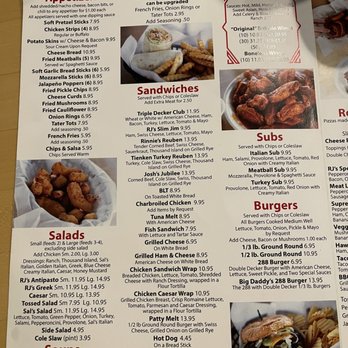 RJ's Pub - Menu. - Sports Bars Near Me - Rochester Hills, Michigan
