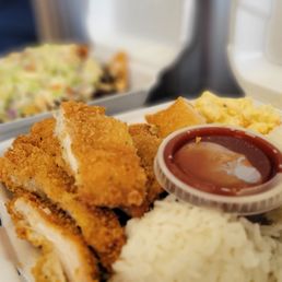 Chicken Katsu with Rice & Mac Salad Plate Lunch