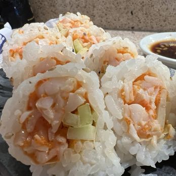 Sushi Katsu-Ya - Spicy shrimp cut roll - Sushi Bars Near Me - Studio City, California Sushi Katsu-Ya - Spicy shrimp cut roll - Sushi Bars Near Me - Studio City, California